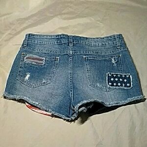 Rue21 Light Blue Denim Shorts with Star Patch